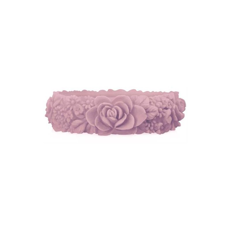 O bracelet flower slim silicone