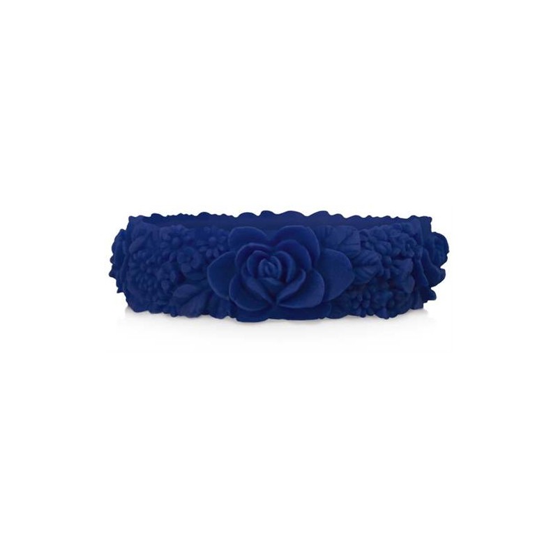 O bracelet flower slim silicone