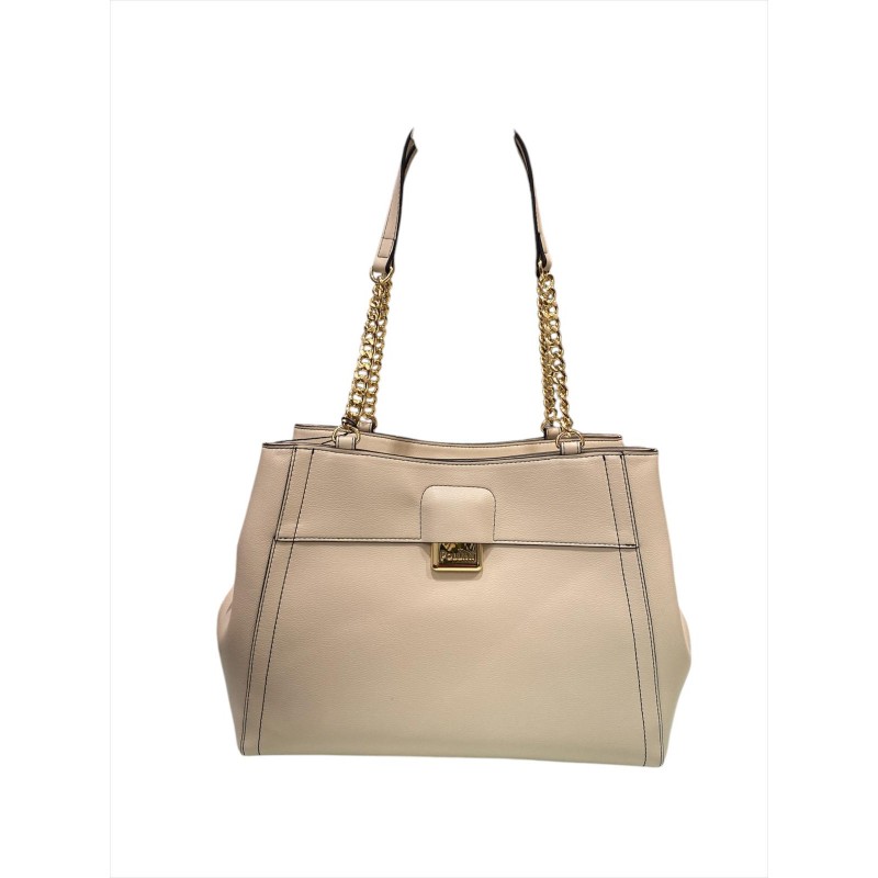 Borsa grained Pollini silver