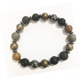 Bracciale con pietre multi elastico