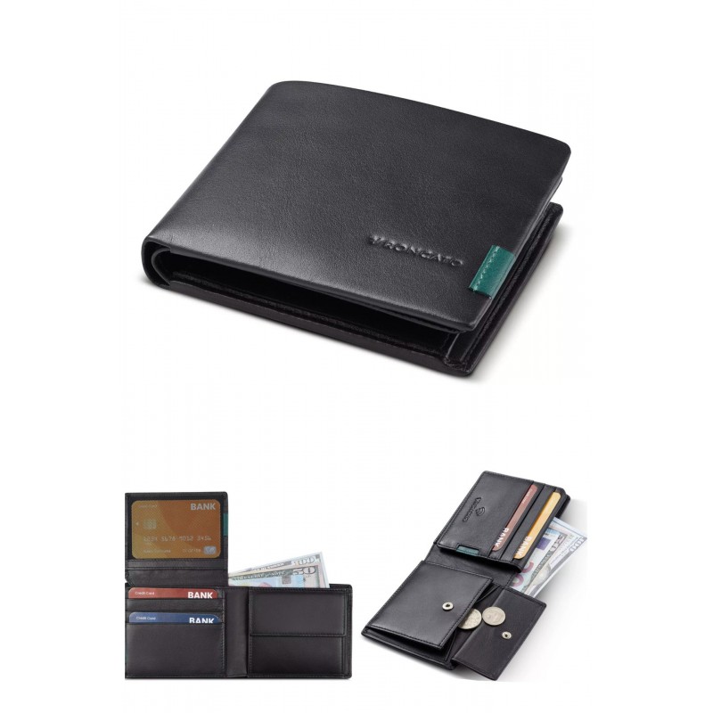 Portafoglio con porta monete e patta Monaco Roncato