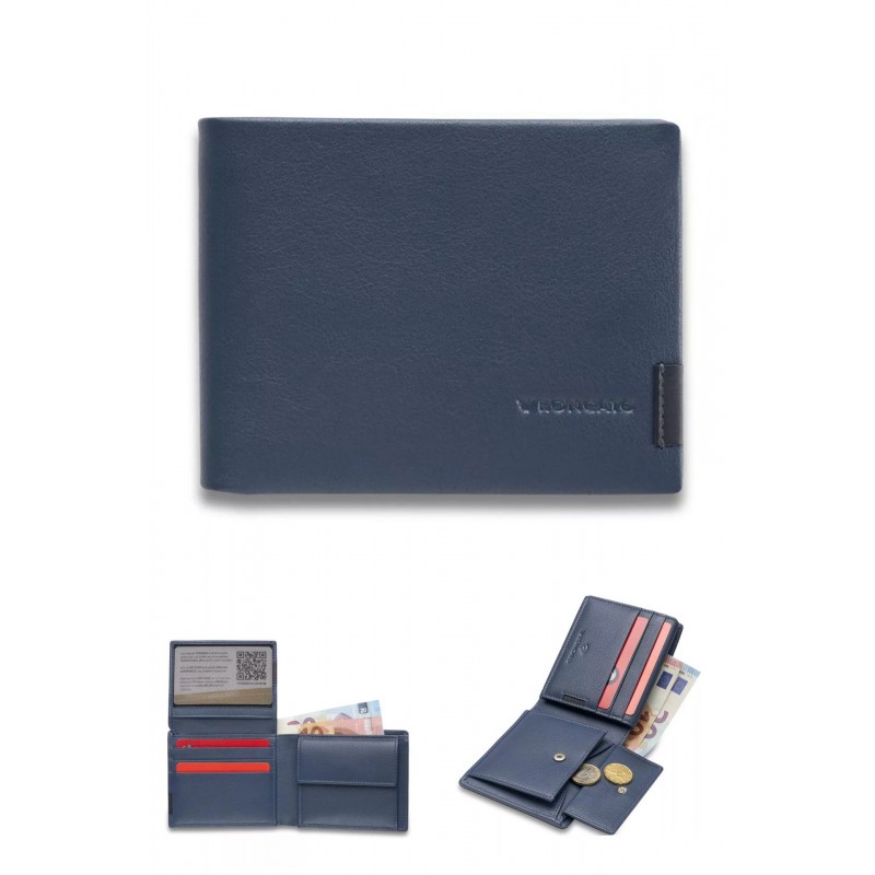 Portafoglio con porta monete e patta Monaco Roncato