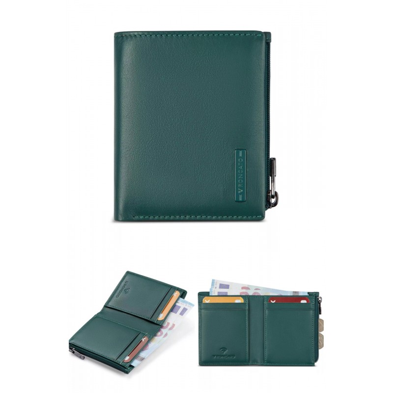 Portafoglio piatto con zip Detroit Roncato