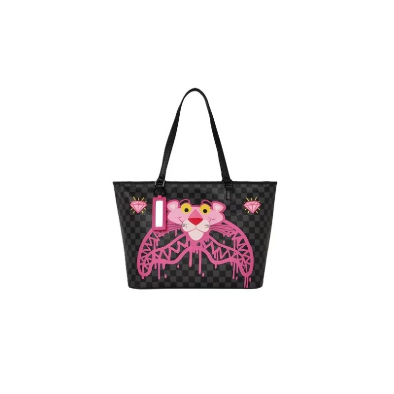 Tote bag pink panther drippy diamonds Sprayground
