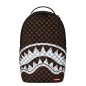 Zaino Brown and cream drip check shark Sprayground