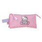 Astuccio 3 comparti Hearts & Dots Hello Litty Sanrio