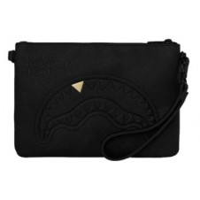 Pochette Blacked out embossed gold tooth Sprayground