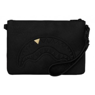 Pochette Blacked out embossed gold tooth Sprayground