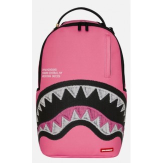 Zaino Shark central pink embroidered shark Sprayground