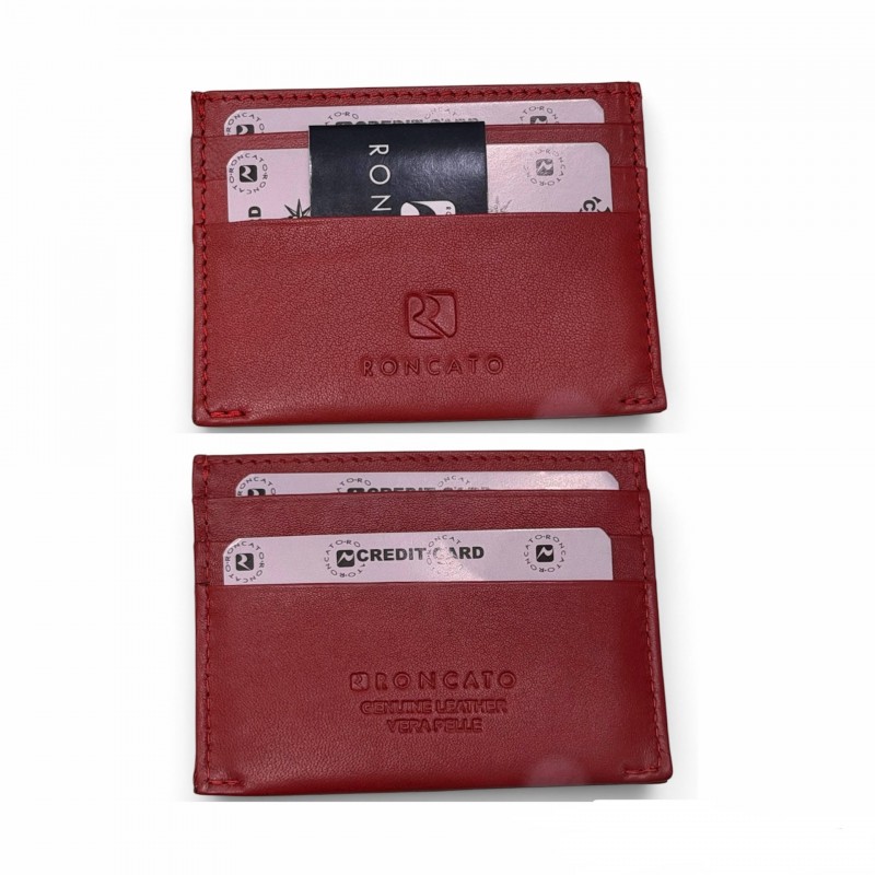 Porta carte di credito in pelle Roncato