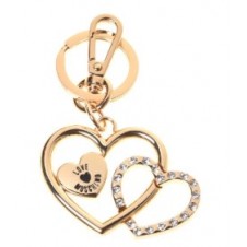 Portachiavi metallo oro Love Moschino